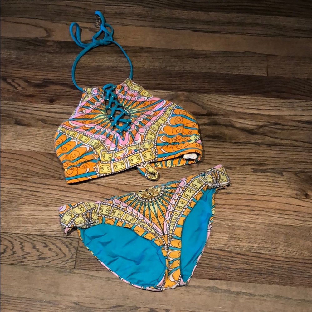 Trina Turk swim suit halter top - Picture 2 of 3